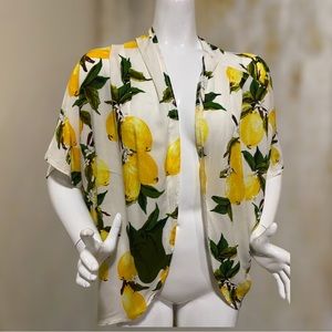 Lemon print top One Size